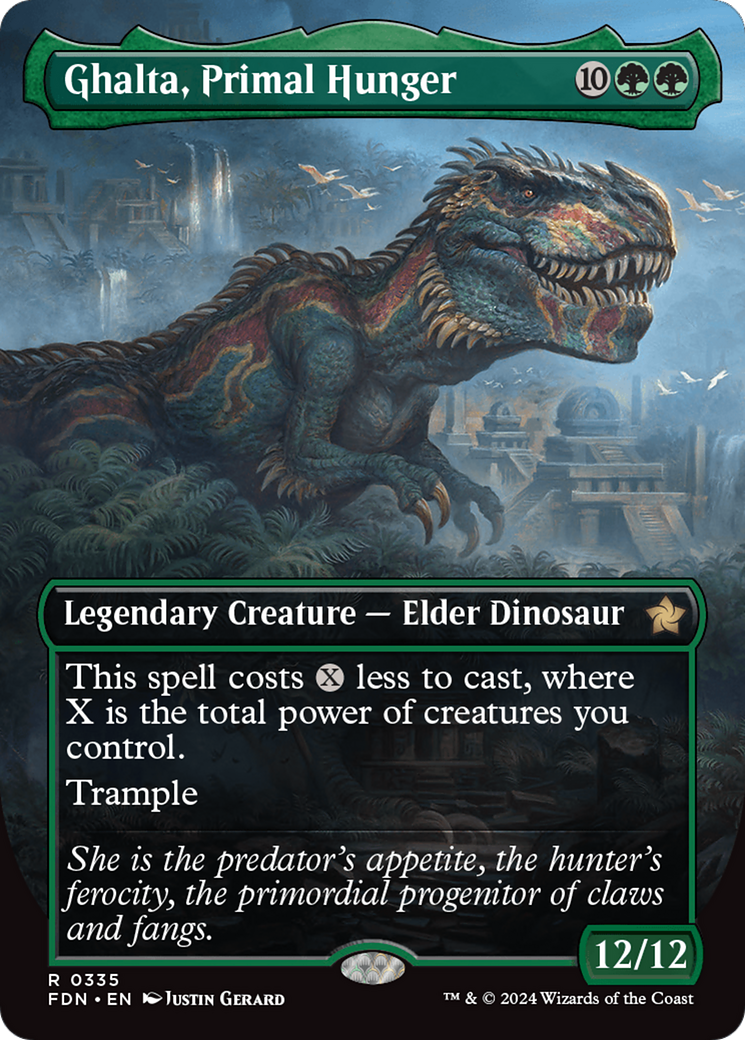 Ghalta, Primal Hunger (Borderless) [Foundations] | Mega City Incorporated