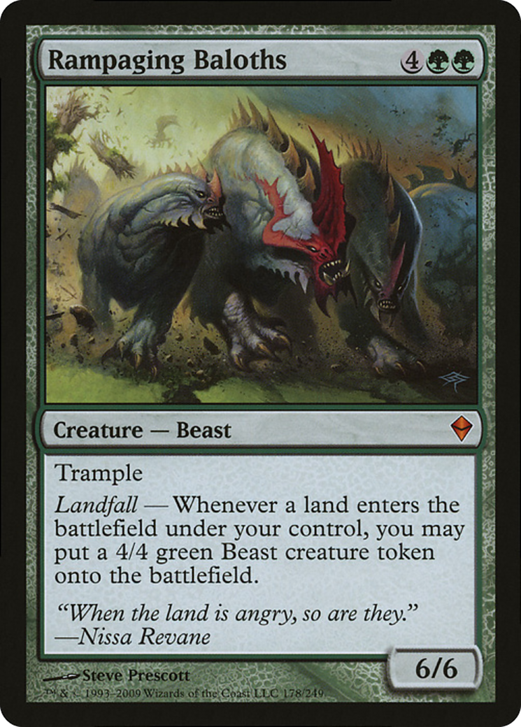 Rampaging Baloths (Zendikar) (Oversized) [Oversize Cards] | Mega City Incorporated