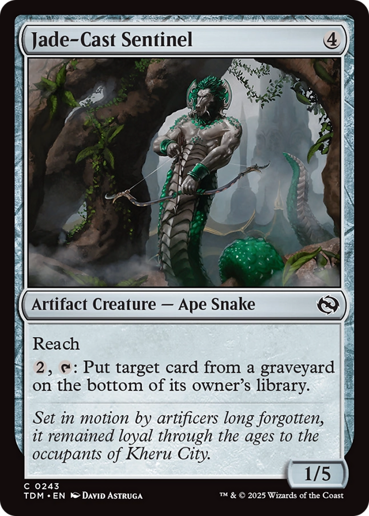 Jade-Cast Sentinel [Tarkir: Dragonstorm] | Mega City Incorporated