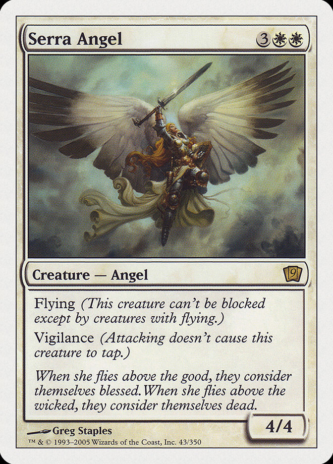 Serra Angel (9th Edition) [Oversize Cards] | Mega City Incorporated