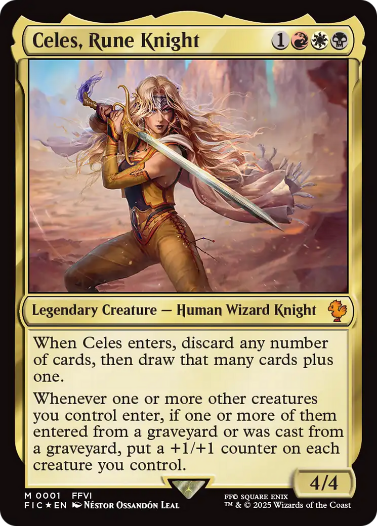 Celes, Rune Knight (0001) [FINAL FANTASY Commander] | Mega City Incorporated