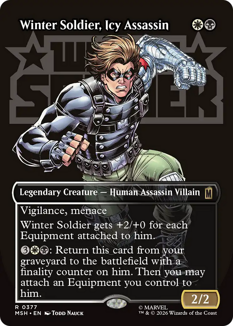 Winter Soldier, Icy Assassin (Borderless) [Marvel Super Heroes] | Mega City Incorporated