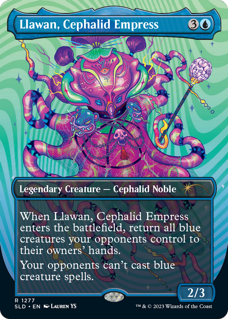 Llawan, Cephalid Empress (Borderless) [Secret Lair Drop Series] | Mega City Incorporated