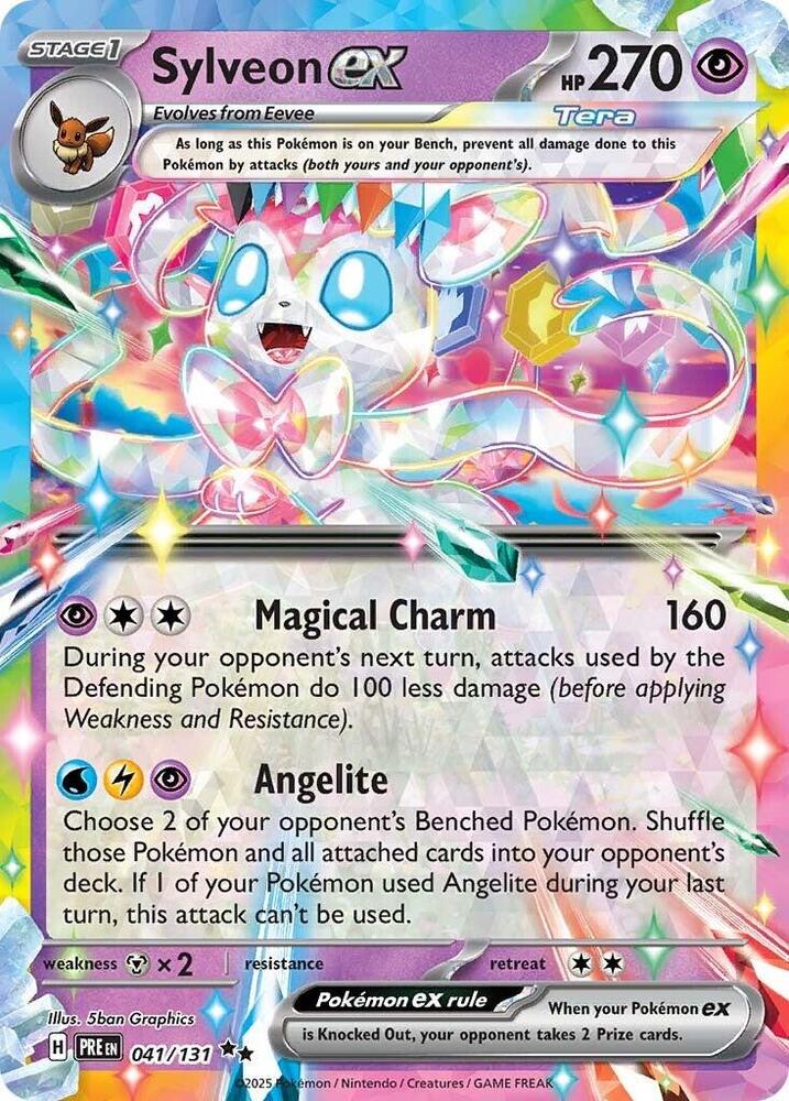 Sylveon ex (041/131) [Scarlet & Violet: Prismatic Evolutions] | Mega City Incorporated