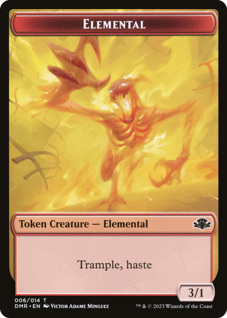 Elemental Token [Dominaria Remastered Tokens] | Mega City Incorporated