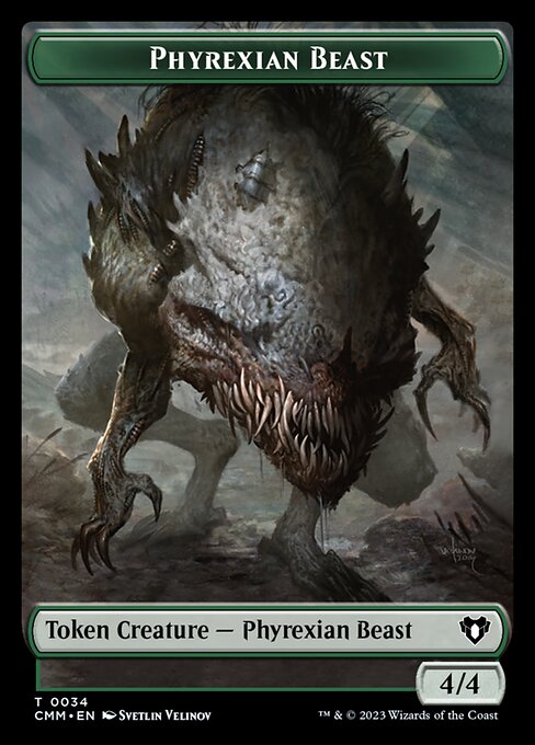 Eldrazi Scion // Phyrexian Beast Double-Sided Token [Commander Masters Tokens] | Mega City Incorporated