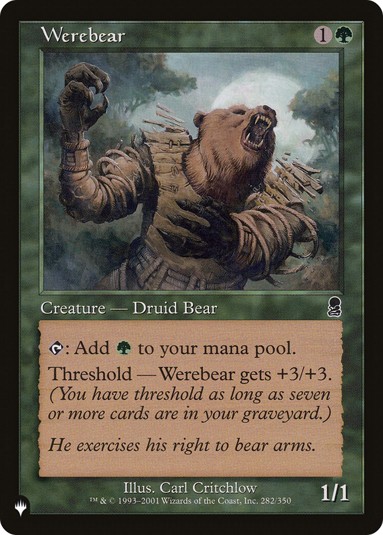 Werebear [The List] | Mega City Incorporated