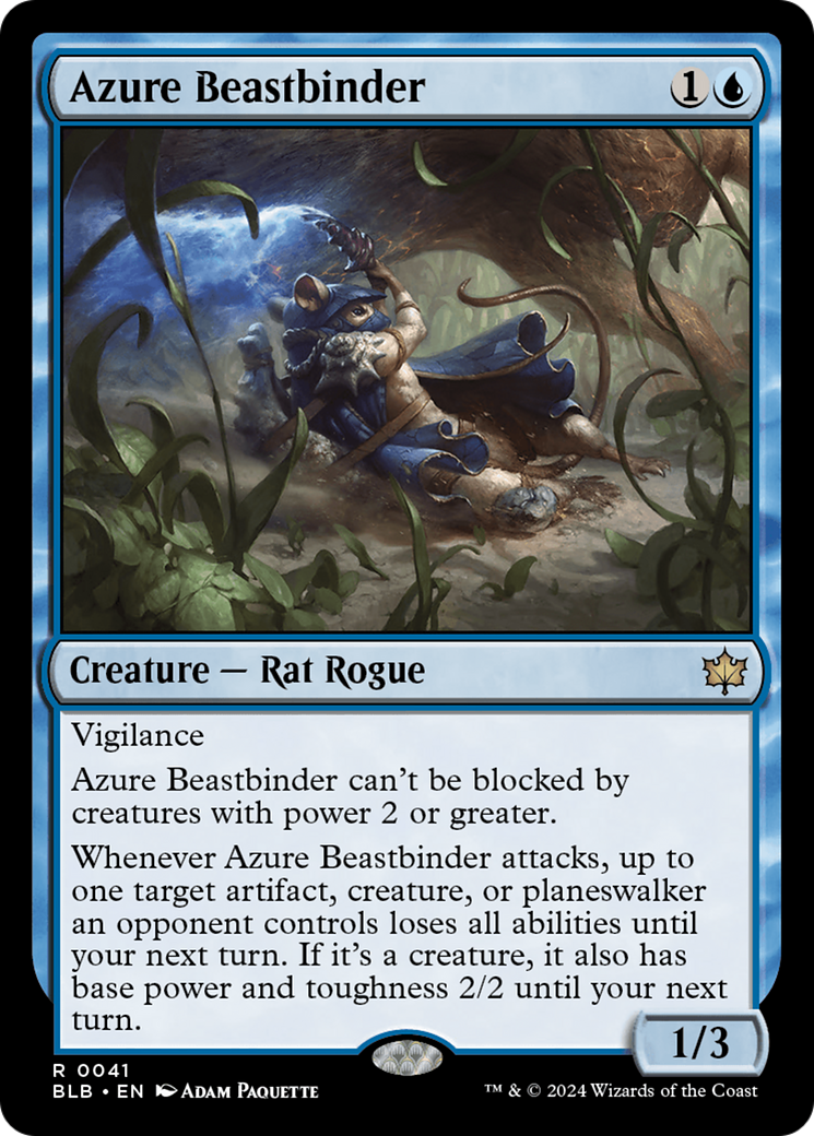 Azure Beastbinder [Bloomburrow] | Mega City Incorporated