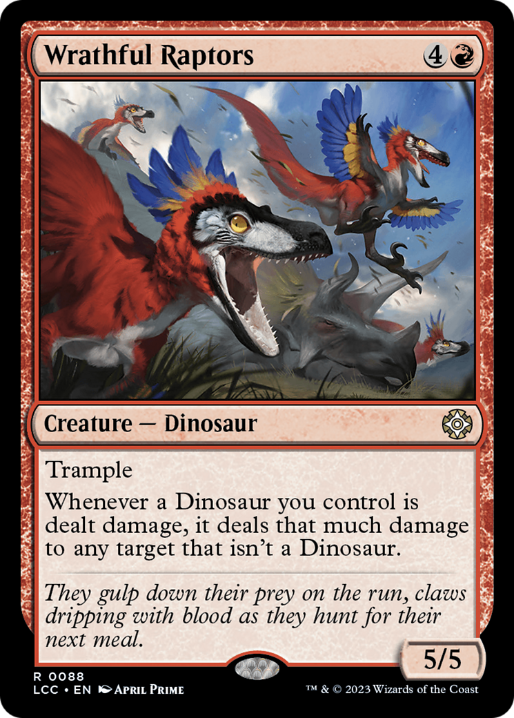 Wrathful Raptors [The Lost Caverns of Ixalan Commander] | Mega City Incorporated