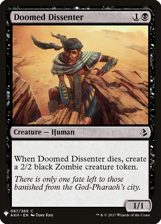 Doomed Dissenter [Mystery Booster] | Mega City Incorporated