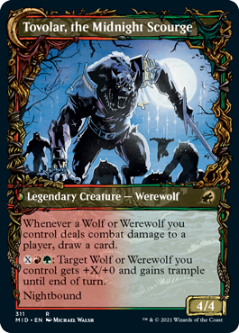 Tovolar, Dire Overlord // Tovolar, the Midnight Scourge (Showcase Equinox) [Innistrad: Midnight Hunt] | Mega City Incorporated