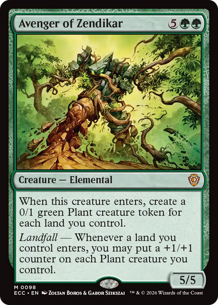 Avenger of Zendikar [Lorwyn Eclipsed Commander] | Mega City Incorporated