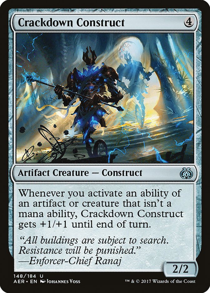 Crackdown Construct [Aether Revolt] | Mega City Incorporated