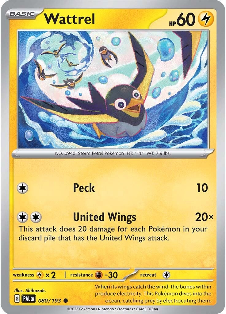 Wattrel (080/193) [Scarlet & Violet: Paldea Evolved] | Mega City Incorporated