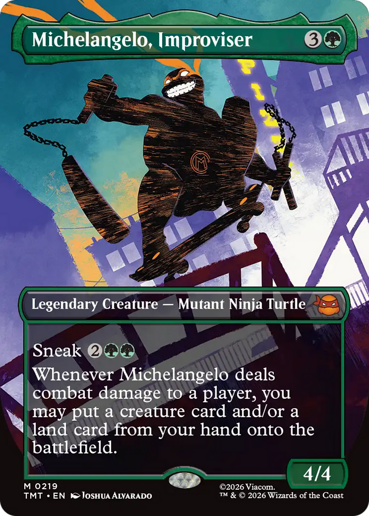 Michelangelo, Improviser (Borderless) [Teenage Mutant Ninja Turtles] | Mega City Incorporated