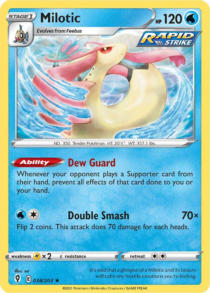 Milotic (038/203) [Sword & Shield: Evolving Skies] | Mega City Incorporated