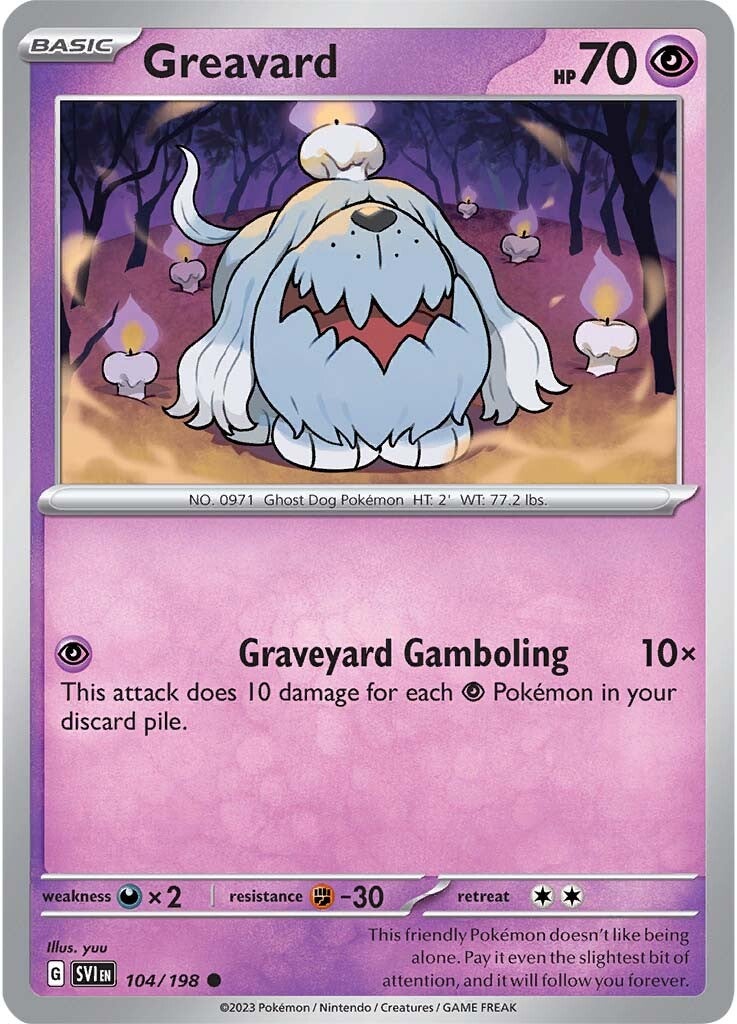 Greavard (104/198) [Scarlet & Violet: Base Set] | Mega City Incorporated