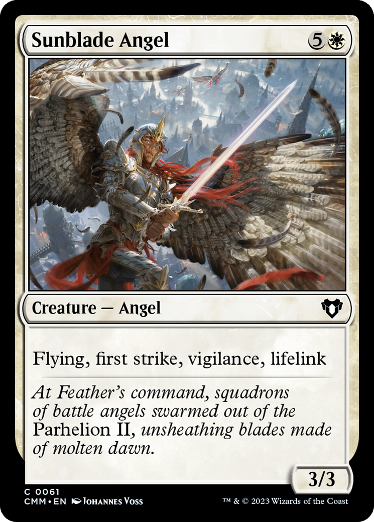 Sunblade Angel [Commander Masters] | Mega City Incorporated