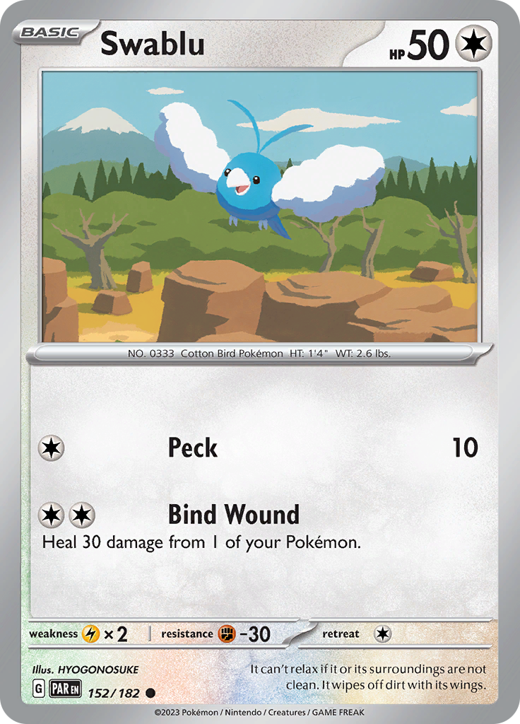 Swablu (152/182) [Scarlet & Violet: Paradox Rift] | Mega City Incorporated