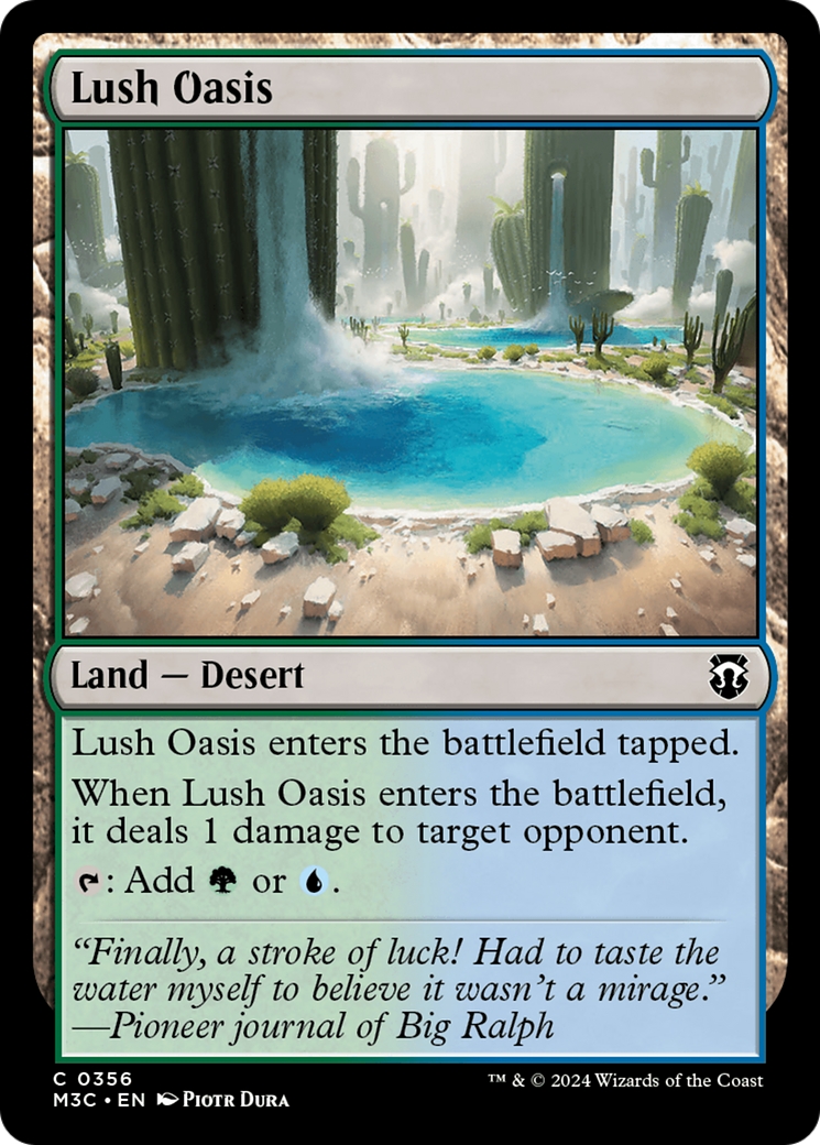 Lush Oasis (Ripple Foil) [Modern Horizons 3 Commander] | Mega City Incorporated