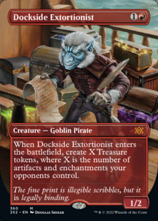 Dockside Extortionist (Borderless Alternate Art) [Double Masters 2022] | Mega City Incorporated