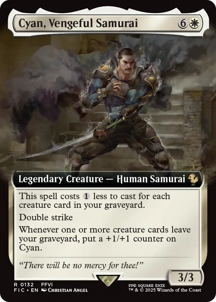 Cyan, Vengeful Samurai (Extended Art) [FINAL FANTASY Commander] | Mega City Incorporated
