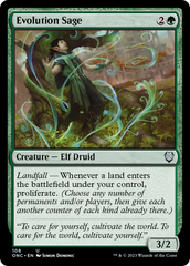 Evolution Sage [Phyrexia: All Will Be One Commander] | Mega City Incorporated