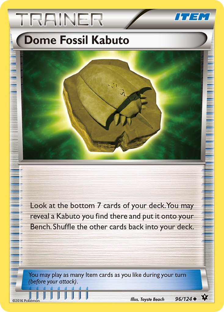 Dome Fossil Kabuto (96/124) [XY: Fates Collide] | Mega City Incorporated