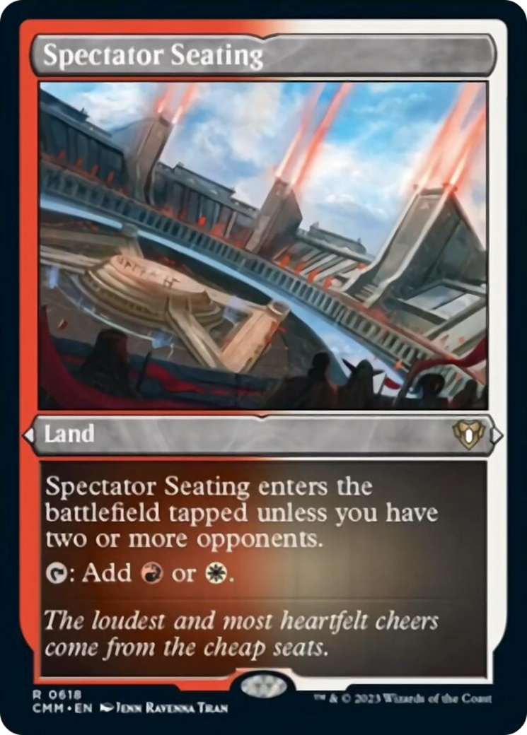 Spectator Seating (Foil Etched) [Commander Masters] | Mega City Incorporated