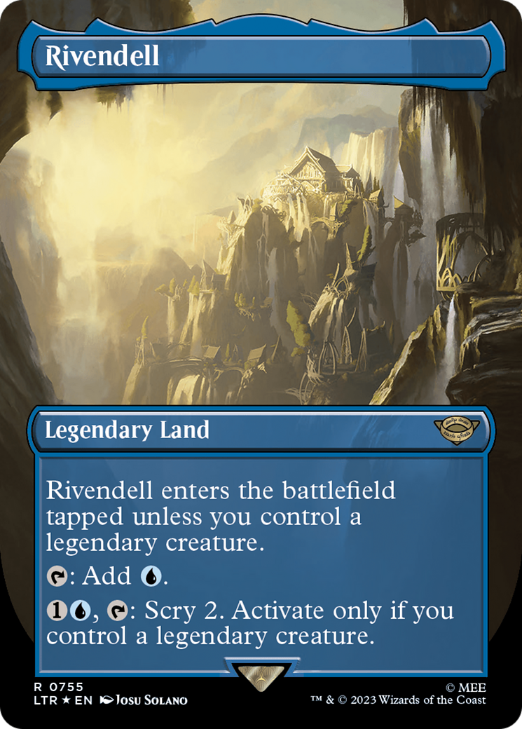 Rivendell (Borderless) (Surge Foil) [The Lord of the Rings: Tales of Middle-Earth] | Mega City Incorporated