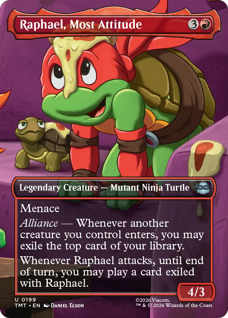 Raphael, Most Attitude (Borderless) [Teenage Mutant Ninja Turtles] | Mega City Incorporated