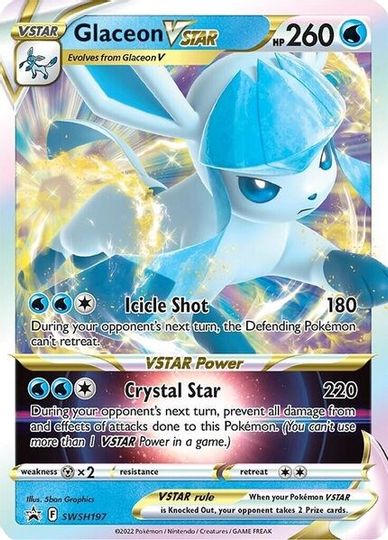 Glaceon VSTAR (SWSH197) (Jumbo Card) [Sword & Shield: Black Star Promos] | Mega City Incorporated