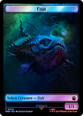 Fish // Alien Salamander Double-Sided Token (Surge Foil) [Doctor Who Tokens] | Mega City Incorporated