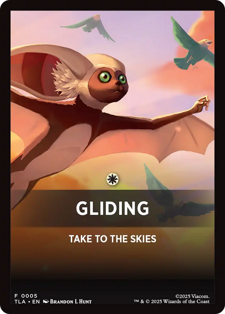 Gliding Theme Card [Avatar: The Last Airbender Tokens] | Mega City Incorporated