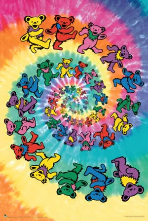 Poster - The Grateful Dead - Spiral Bears | Mega City Incorporated