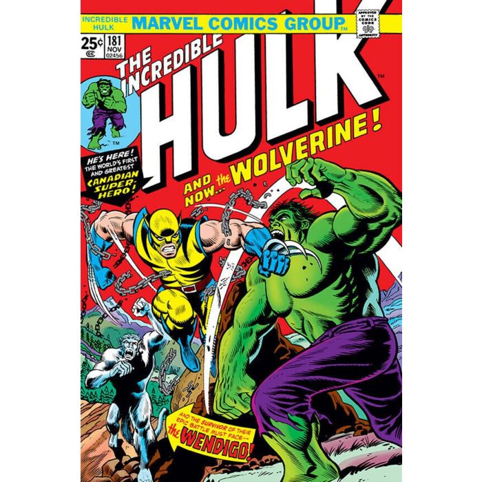 Poster - Incredible Hulk Wolverine Comic Cover | Mega City Incorporated