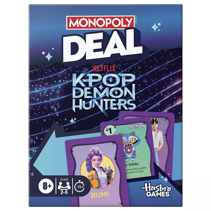 Monopoly Deal K-Pop Demon Hunters Card Game by Hasbro | Mega City Incorporated