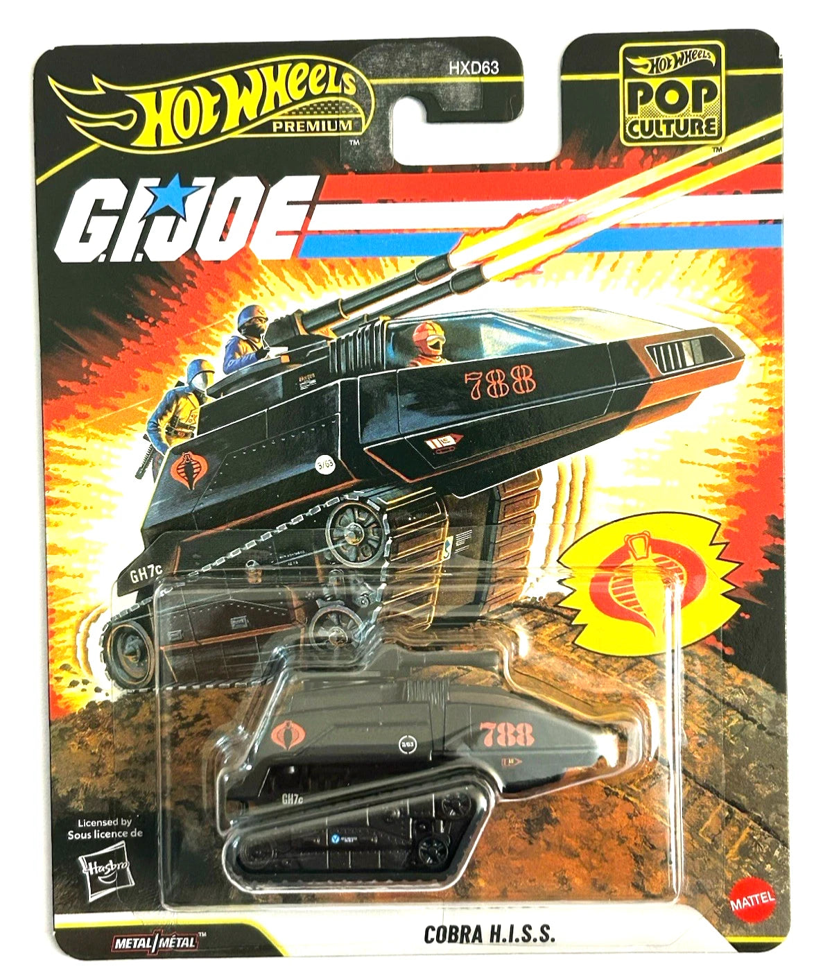 “G.I. Joe A Real American Hero” COBRA HISS, Hot Wheels New | Mega City Incorporated