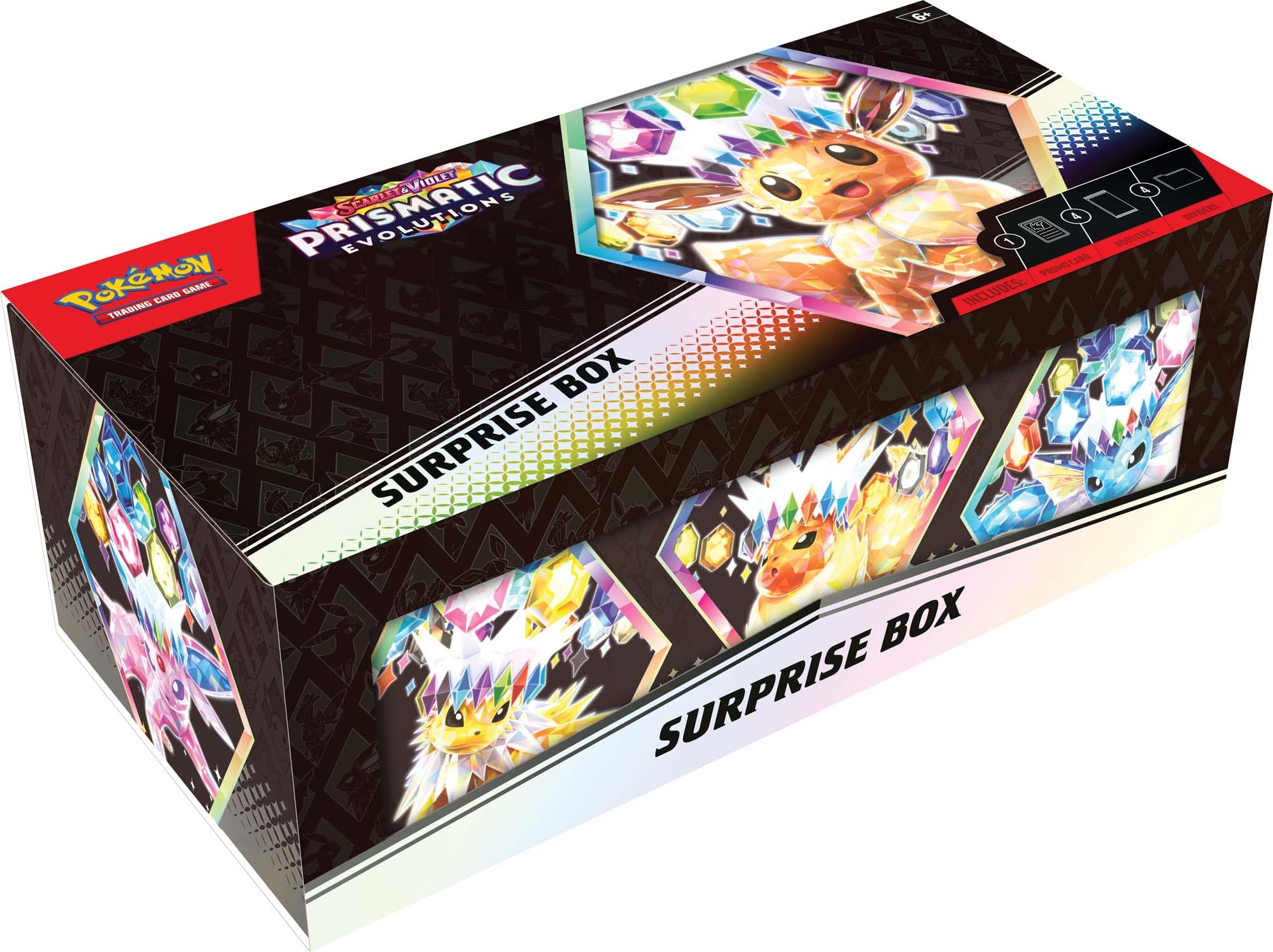 Pokemon Scarlet and Violet Prismatic Evolutions Surprise Box | Mega City Incorporated