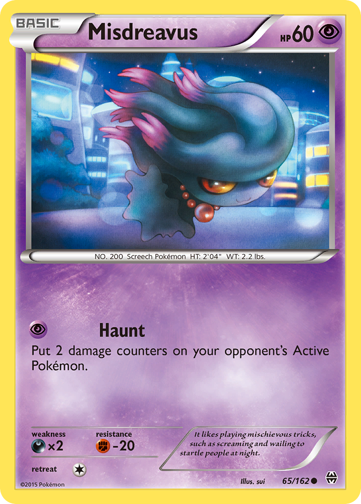 Misdreavus (65/162) [XY: BREAKthrough] | Mega City Incorporated