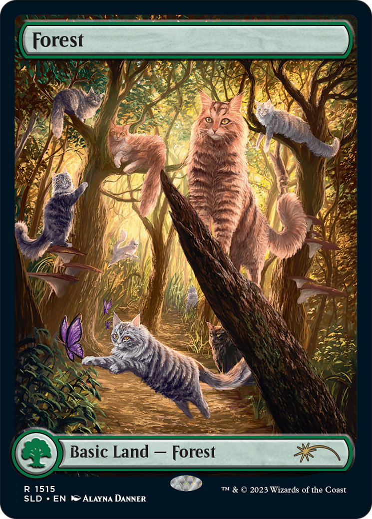 Forest (1515) [Secret Lair Commander Deck: Raining Cats and Dogs] | Mega City Incorporated