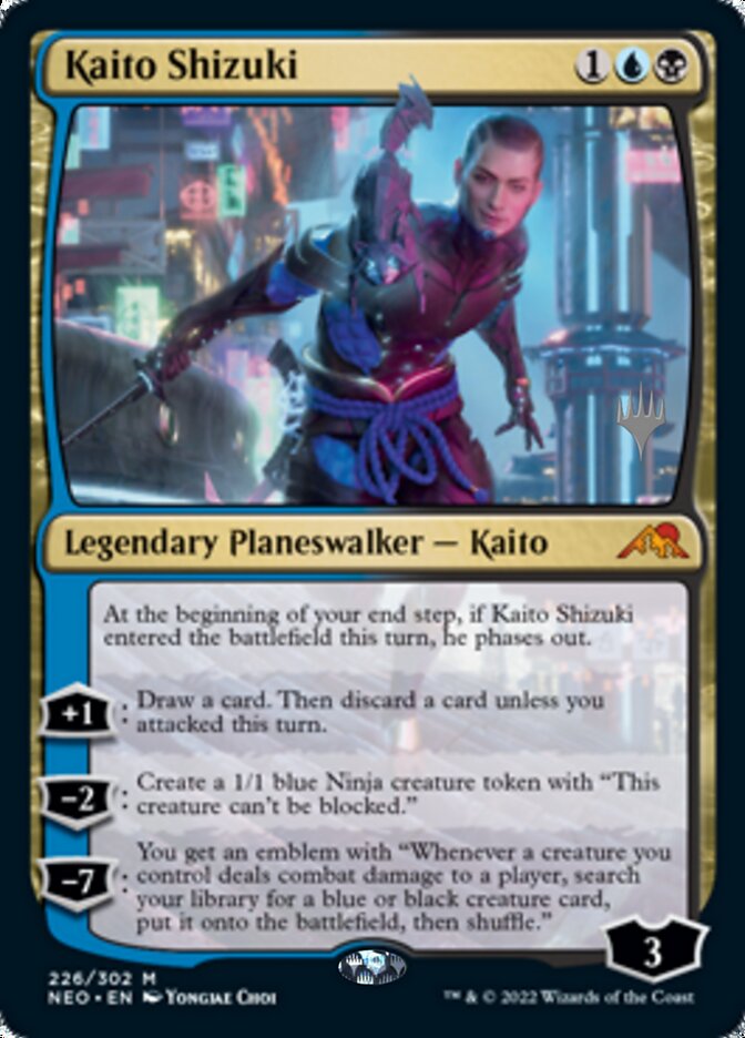 Kaito Shizuki (Promo Pack) [Kamigawa: Neon Dynasty Promos] | Mega City Incorporated