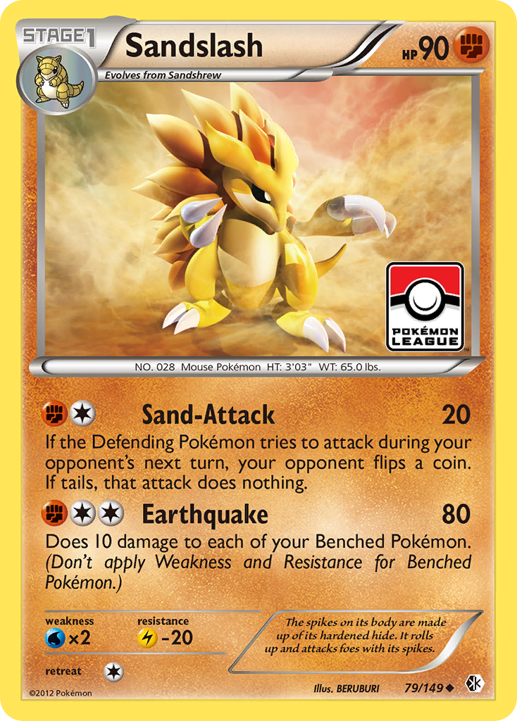 Sandslash (79/149) [Black & White: Boundaries Crossed] | Mega City Incorporated