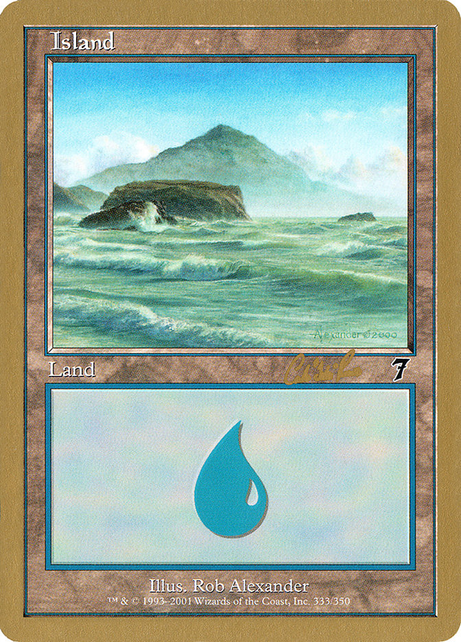 Island (cr333) (Carlos Romao) [World Championship Decks 2002] | Mega City Incorporated