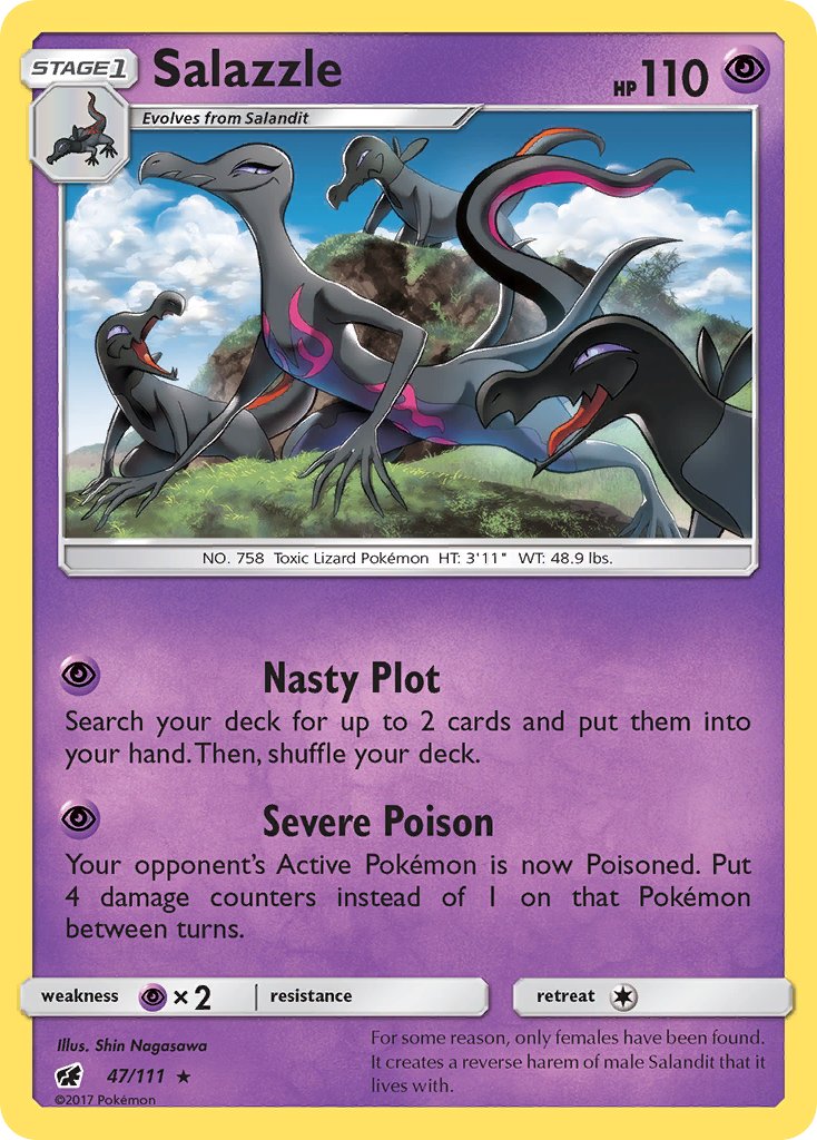 Salazzle (47/111) (Theme Deck Exclusive) [Sun & Moon: Crimson Invasion] | Mega City Incorporated