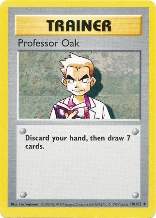 Professor Oak (88/102) [Base Set Shadowless Unlimited] | Mega City Incorporated