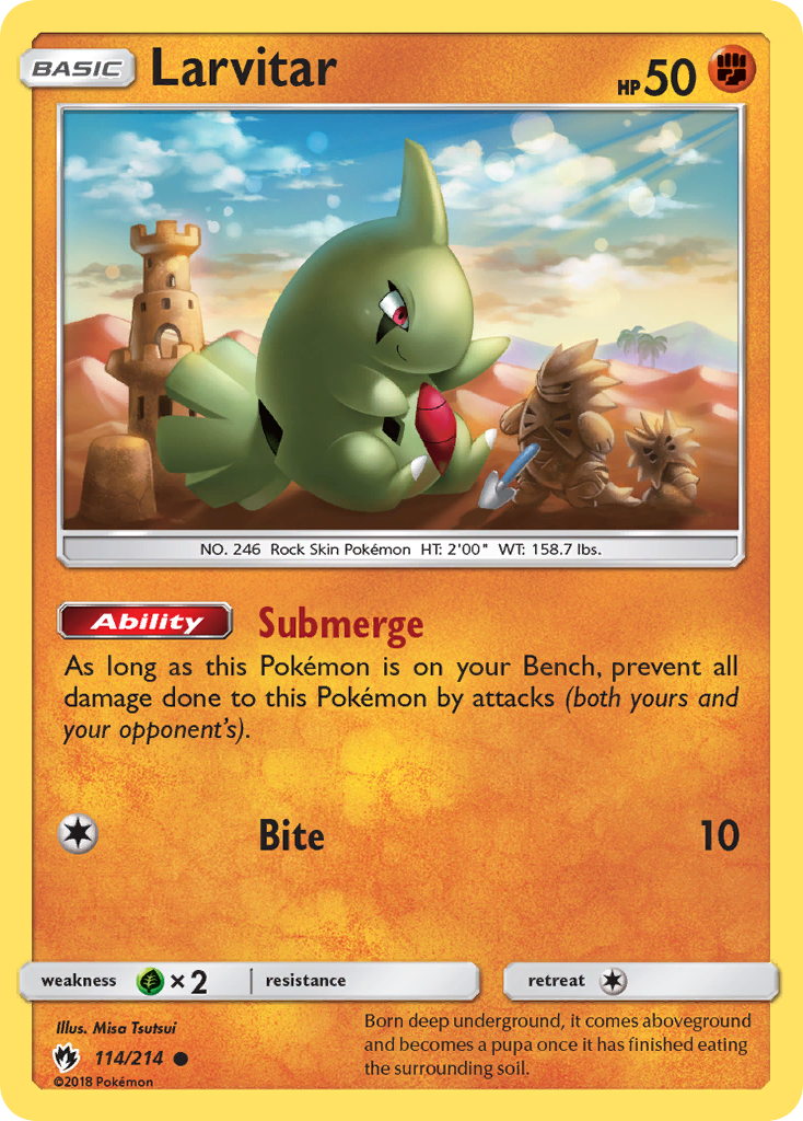 Larvitar (114/214) [Sun & Moon: Lost Thunder] | Mega City Incorporated