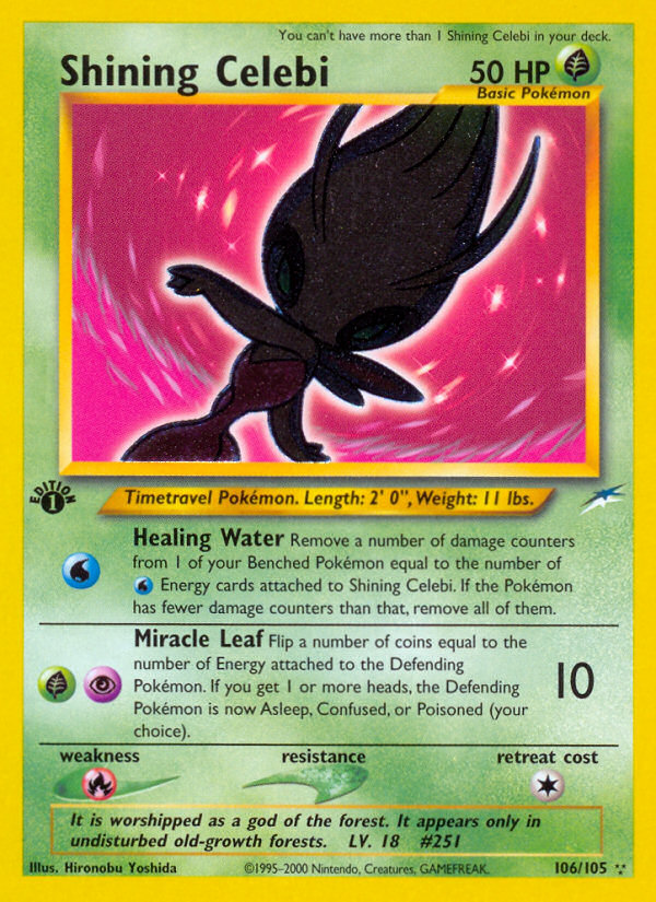 Shining Celebi (106/105) [Neo Destiny 1st Edition] | Mega City Incorporated