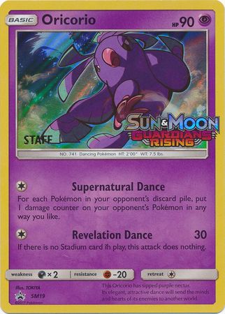 Oricorio (SM19) (Staff Prerelease Promo) [Sun & Moon: Black Star Promos] | Mega City Incorporated