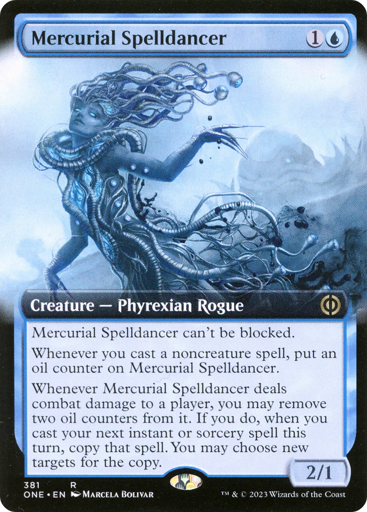 Mercurial Spelldancer (Extended Art) [Phyrexia: All Will Be One] | Mega City Incorporated